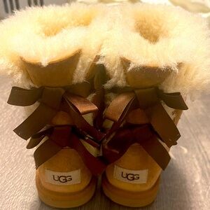 UGG Boots. Tan. Size 3. Gently worn, but with a lot of good life left in them